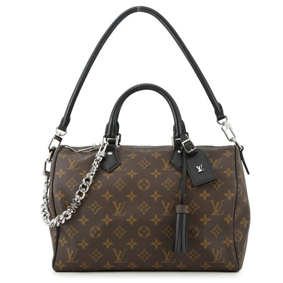 LOUIS VUITTON Speedy Bandouliere Soft Size 30 Monogram Noir M12243 - Picture 1 of 14